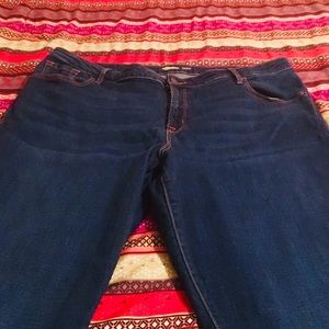 Old navy rockstar skinny jeans- sz 18 — dark wash